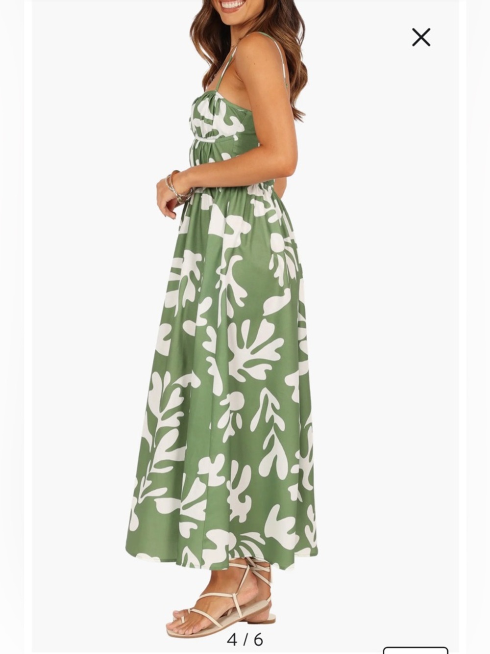 Runaway the label Payton Green Floral Dress S - Picture 4 of 14